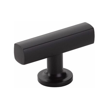 Emtek Freestone T Cabinet Knob Flat Black Finish 86727US19